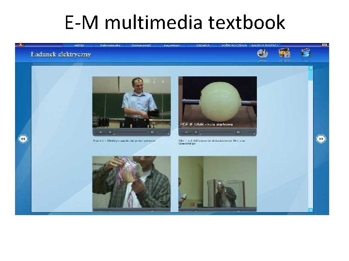 E-M multimedia textbook 