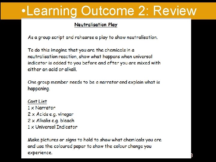  • Learning Outcome 2: Review 01: 48 