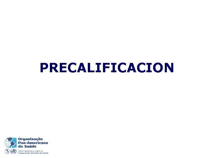 PRECALIFICACION 