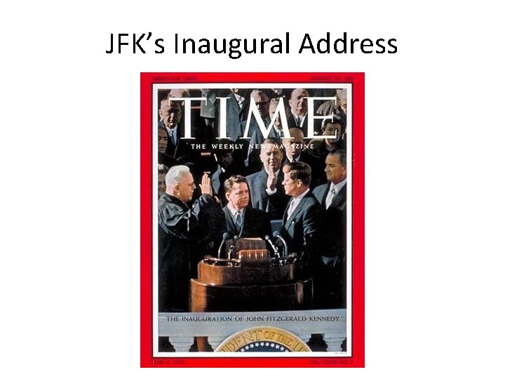 JFK’s Inaugural Address 