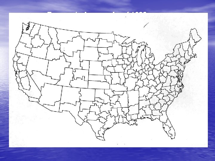 Economic Areas – As of 1985 