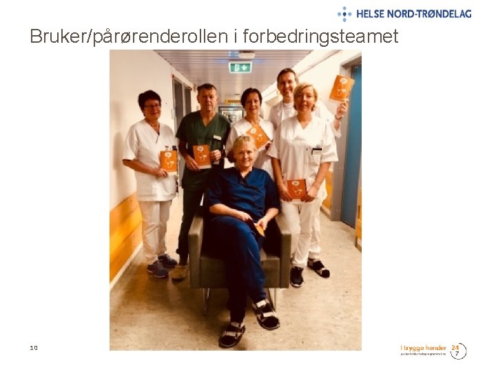 Bruker/pårørenderollen i forbedringsteamet 10 