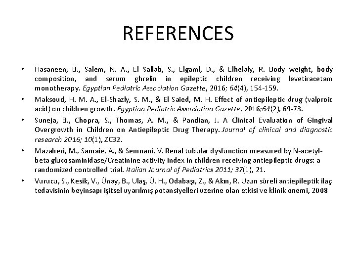 REFERENCES • • • Hasaneen, B. , Salem, N. A. , El Sallab, S.