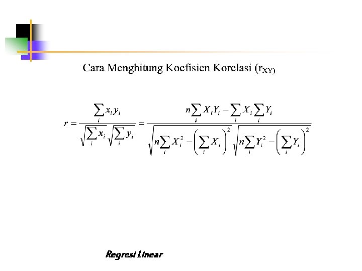 Regresi Linear 