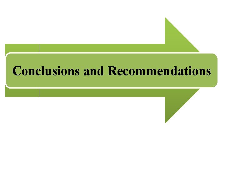Conclusions and Recommendations 