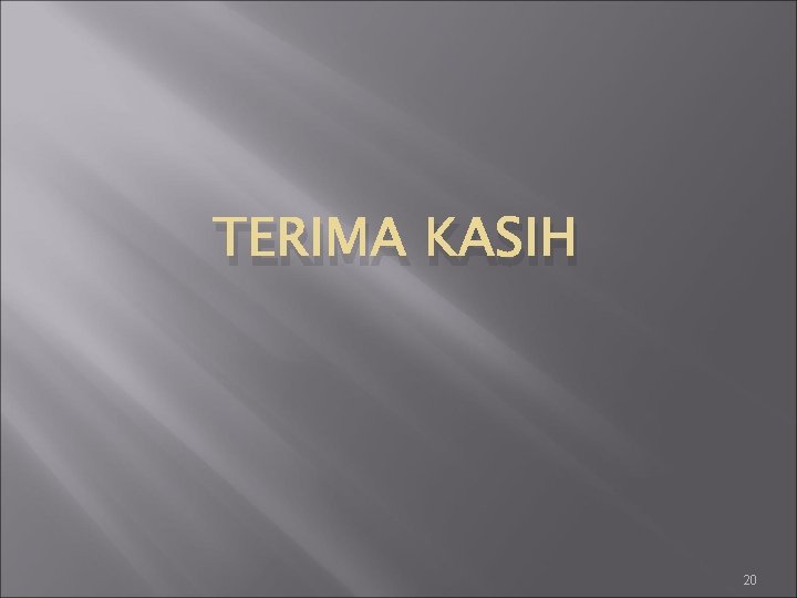 TERIMA KASIH 20 