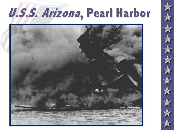 U. S. S. Arizona, Pearl Harbor 