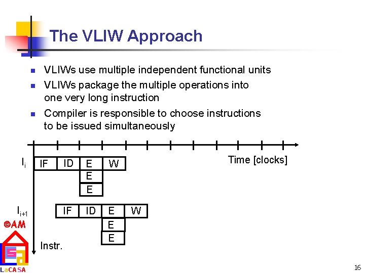 The VLIW Approach n n n Ii VLIWs use multiple independent functional units VLIWs