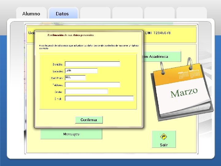 Alumno Datos 