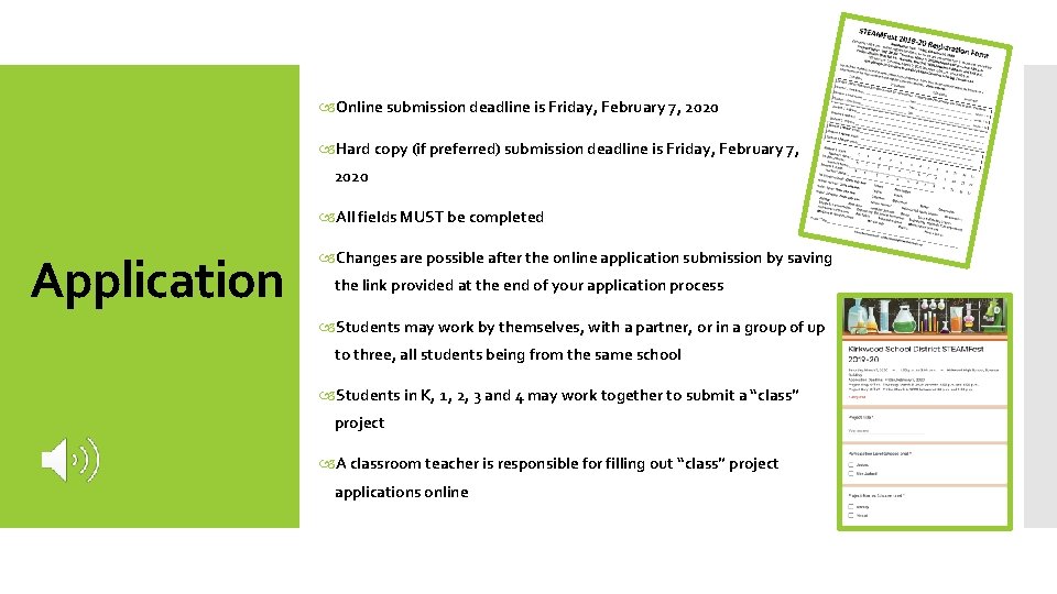  Online submission deadline is Friday, February 7, 2020 Hard copy (if preferred) submission