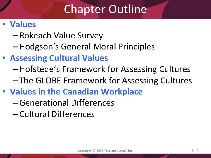 Chapter 3 Values Attitudes and Diversity in the