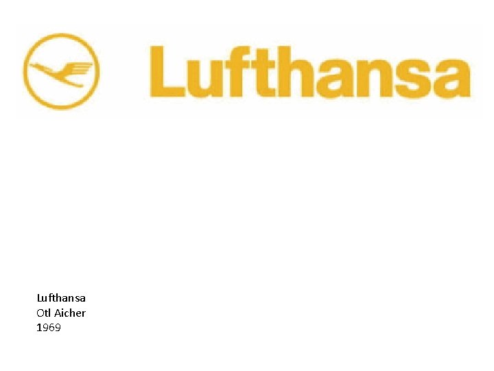 Lufthansa Otl Aicher 1969 