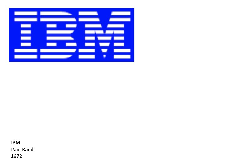 IBM Paul Rand 1972 