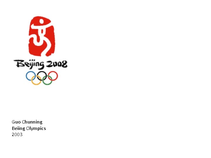 Guo Chunning Beiing Olympics 2003 