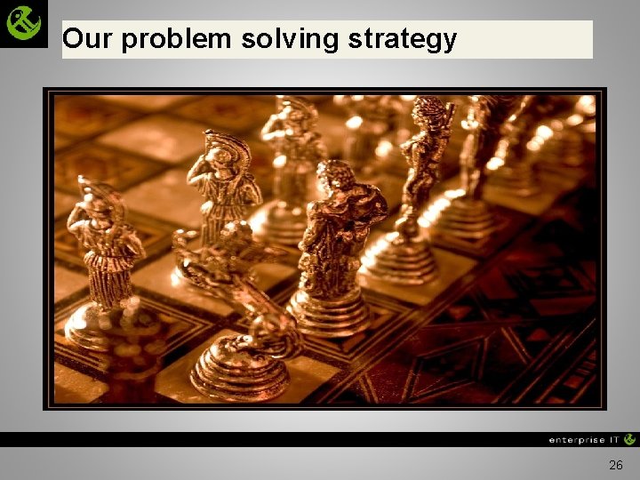 Our problem solving strategy § Needed a solution for more than this application §