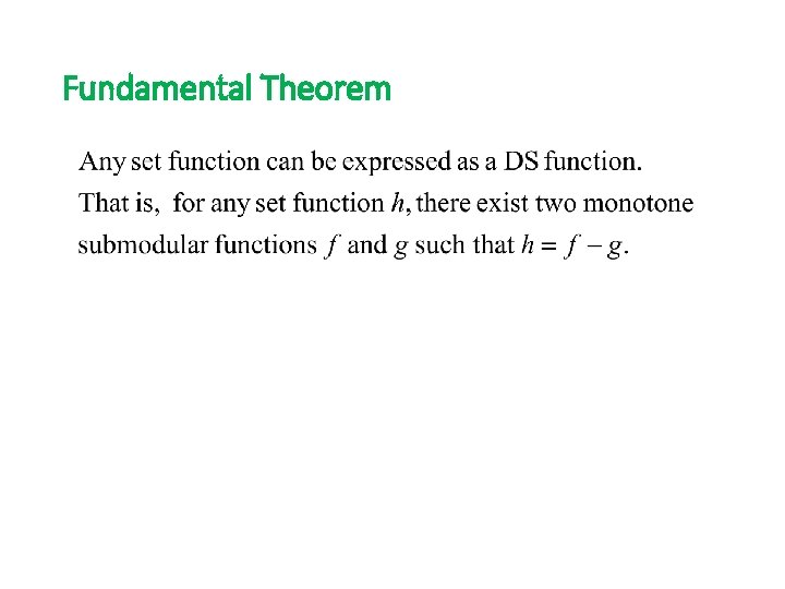 Fundamental Theorem 
