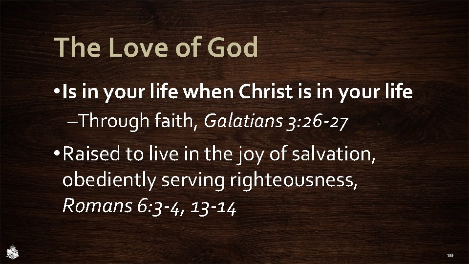 The Love of God in Christ Scripture Reading