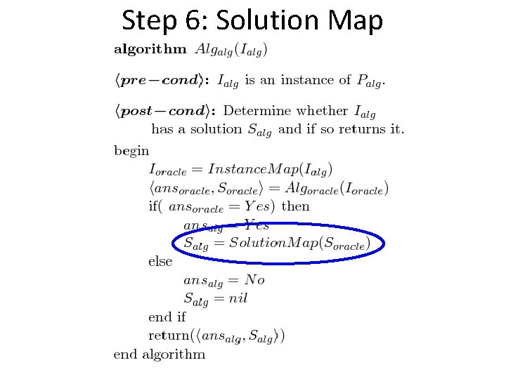 Step 6: Solution Map 