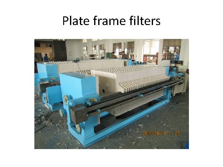 Plate frame filters 