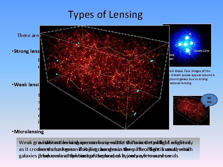 Types of Lensing There are three classes of gravitational lensing • Strong lensing: lensing