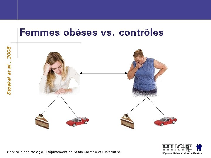 Stoekel et al. , 2008 Femmes obèses vs. contrôles Service d’addictologie - Département de