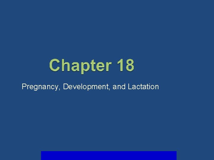 Pregnancy, Development, and Lactation 