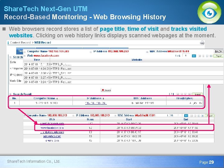 Share. Tech Next-Gen UTM Record-Based Monitoring - Web Browsing History n Web browsers record