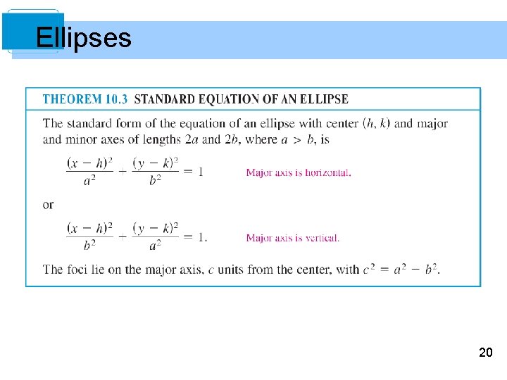 Ellipses 20 