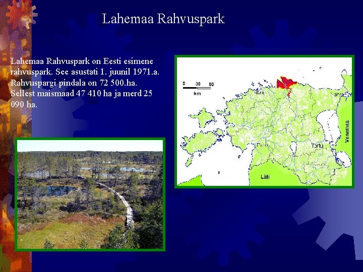 Lahemaa Rahvuspark on Eesti esimene rahvuspark. See asustati 1. juunil 1971. a. Rahvuspargi pindala