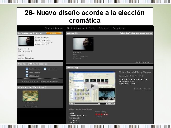 26 - Nuevo diseño acorde a la elección cromática 