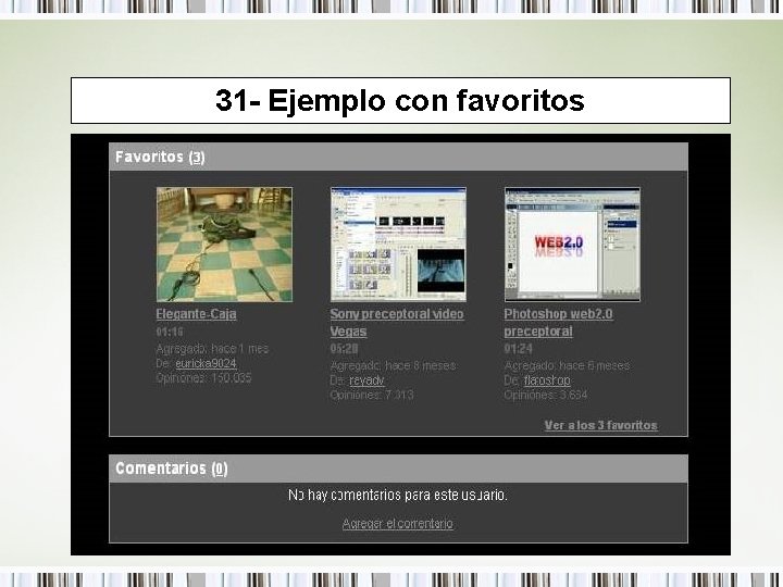 31 - Ejemplo con favoritos 