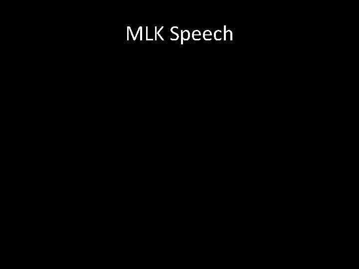 MLK Speech 