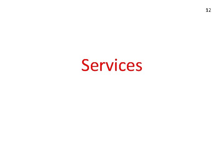 12 Services 