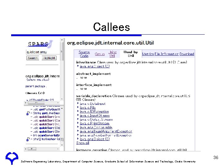 Callees Software Engineering Laboratory, Department of Computer Science, Graduate School of Information Science and