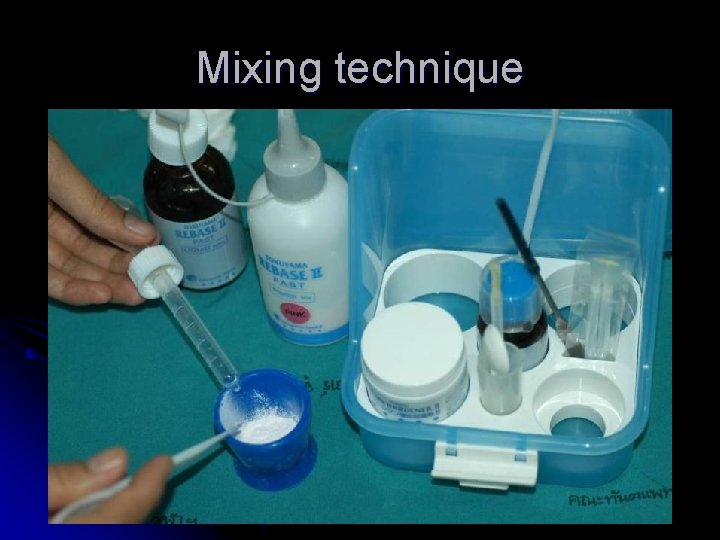 Mixing technique 