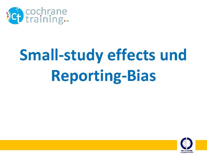 Small-study effects und Reporting-Bias 