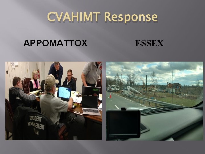 CVAHIMT Response APPOMATTOX ESSEX 