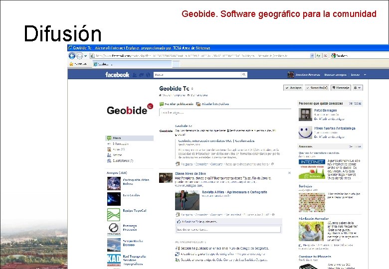 Geobide. Software geográfico para la comunidad Difusión 