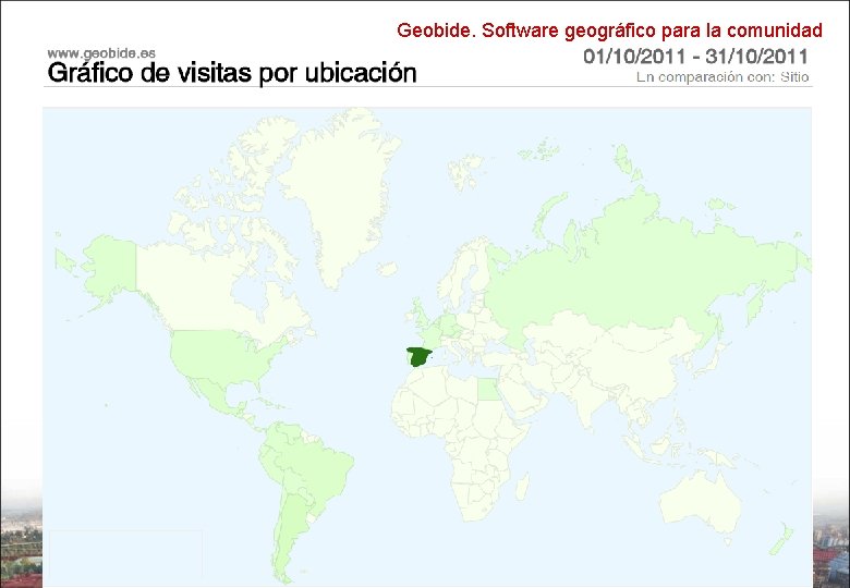 Geobide. Software geográfico para la comunidad Quien Utiliza ya Geobide? 