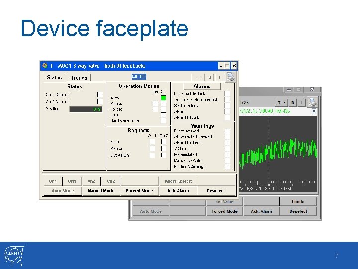 Device faceplate 7 