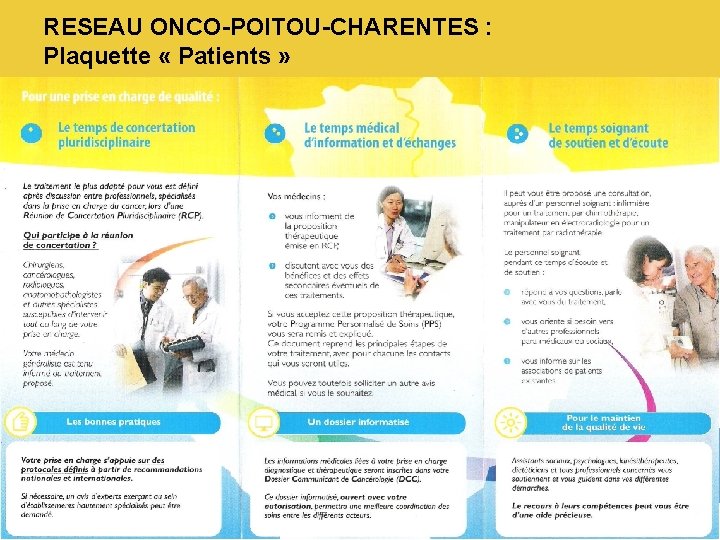 RESEAU ONCO-POITOU-CHARENTES : Plaquette « Patients » 