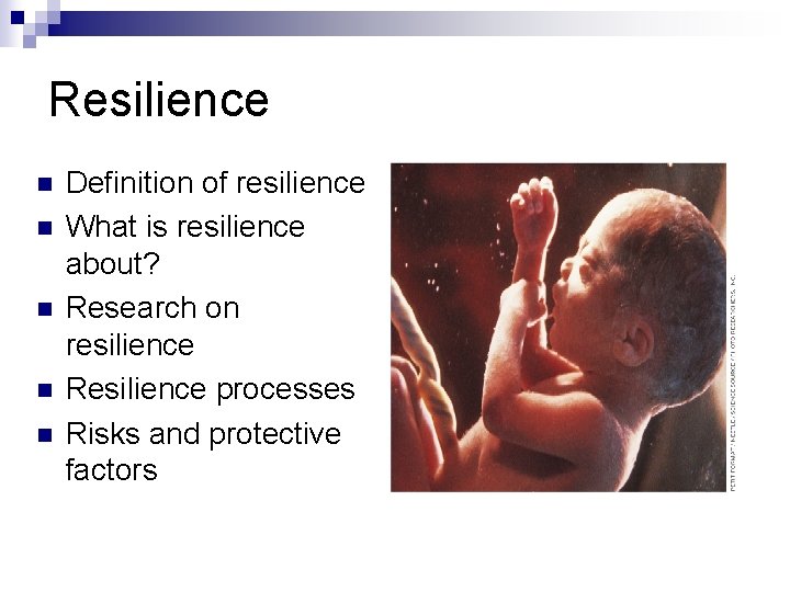 Resilience n n n Definition of resilience What is resilience about? Research on resilience Resilience n n n Definition of resilience What is resilience about? Research on resilience