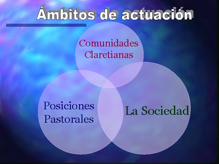 Comunidades Claretianas . Posiciones Pastorales La Sociedad 