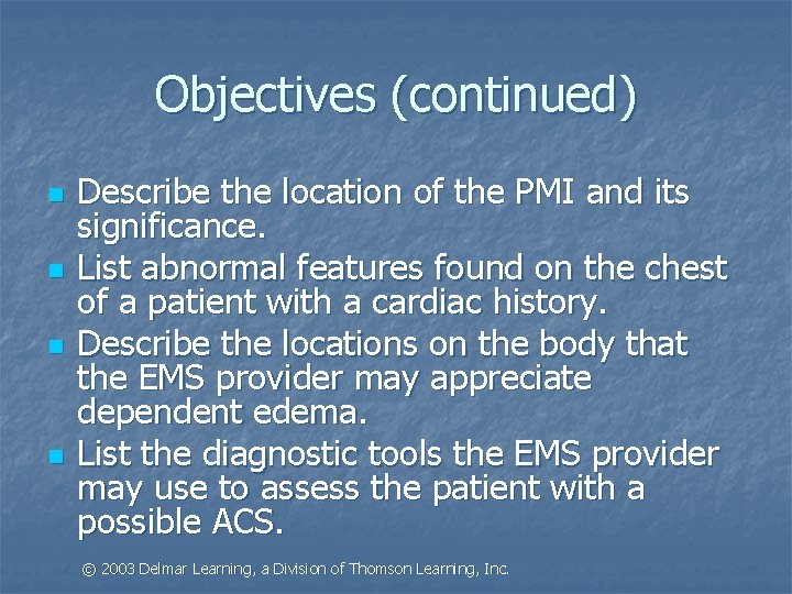 Principles of Patient Assessment in EMS By Bob