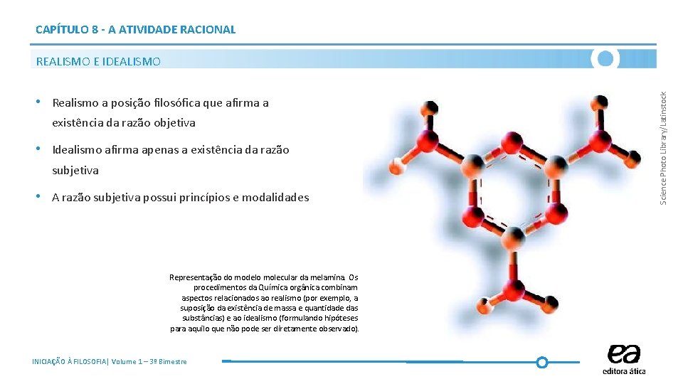 CAPÍTULO 8 - A ATIVIDADE RACIONAL • Realismo a posição filosófica que afirma a