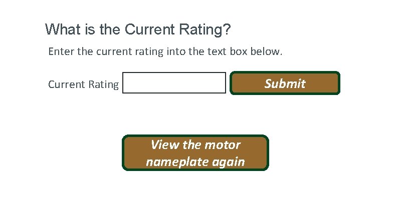 What is the Current Rating? Enter the current rating into the text box below.