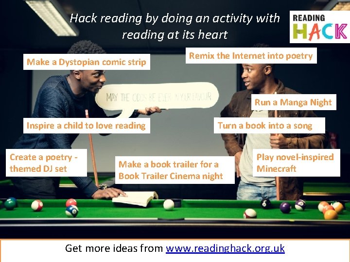 Hack reading by doing an activity with reading at its heart Make a Dystopian