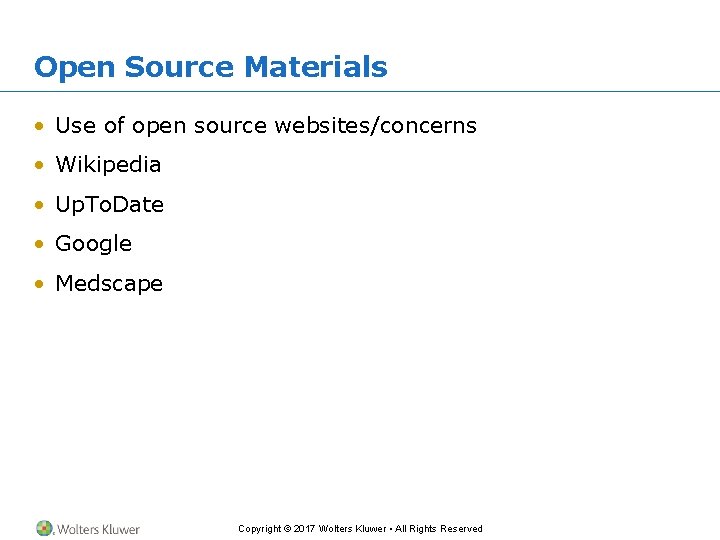 Open Source Materials • Use of open source websites/concerns • Wikipedia • Up. To. Open Source Materials • Use of open source websites/concerns • Wikipedia • Up. To.