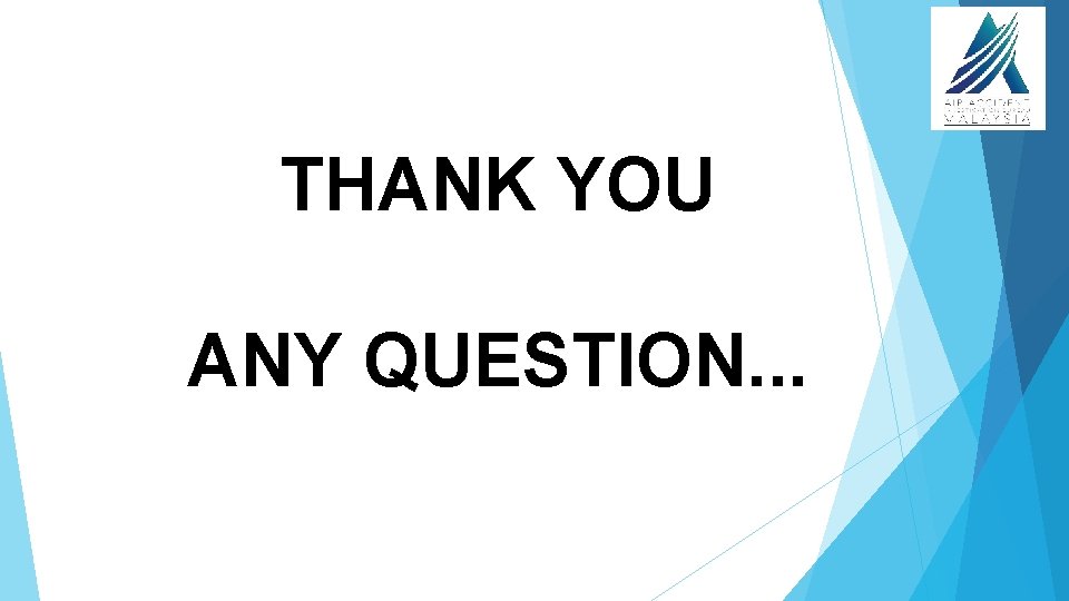 THANK YOU ANY QUESTION. . . 