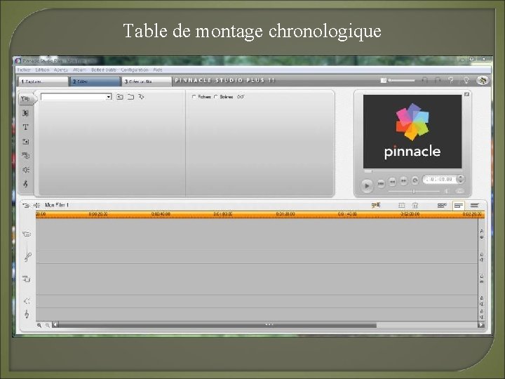Table de montage chronologique 